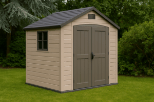 An illustration of one of the best plastic sheds UK