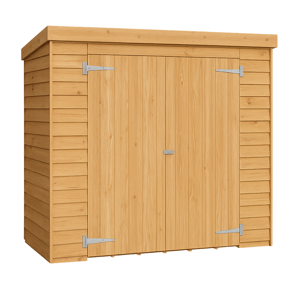 Generic example of a small wooden shed - one of the best wooden sheds UK.