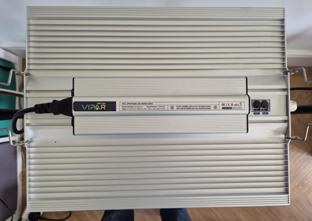 Top view of ViparSpectra XS1500 Pro showing driver and heatsink design