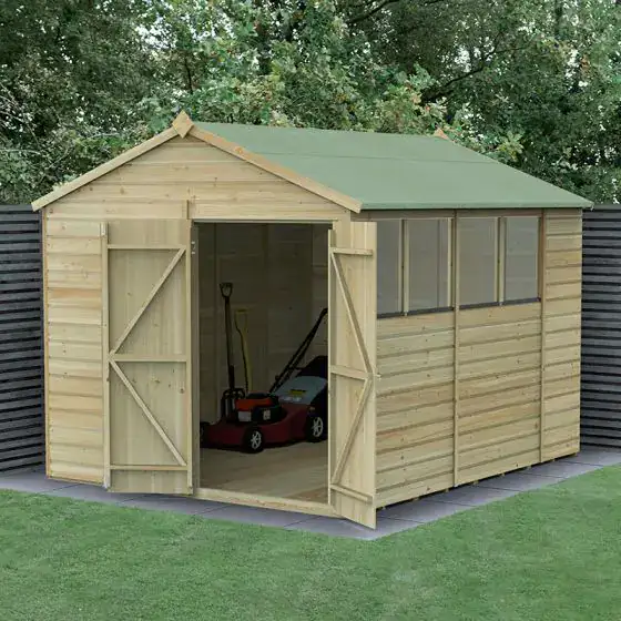 Best large wooden shed: 10x8 Forest Beckwood shiplap double door apex shed