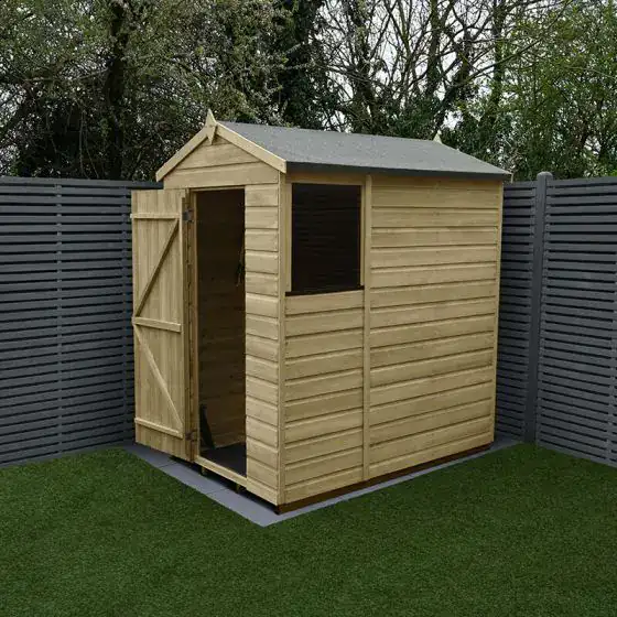 Best small wooden shed: 6x4 Forest Beckwood shiplap apex shed for UK gardens