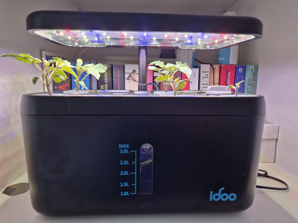 How often should you change hydroponic water in an iDOO reservoir